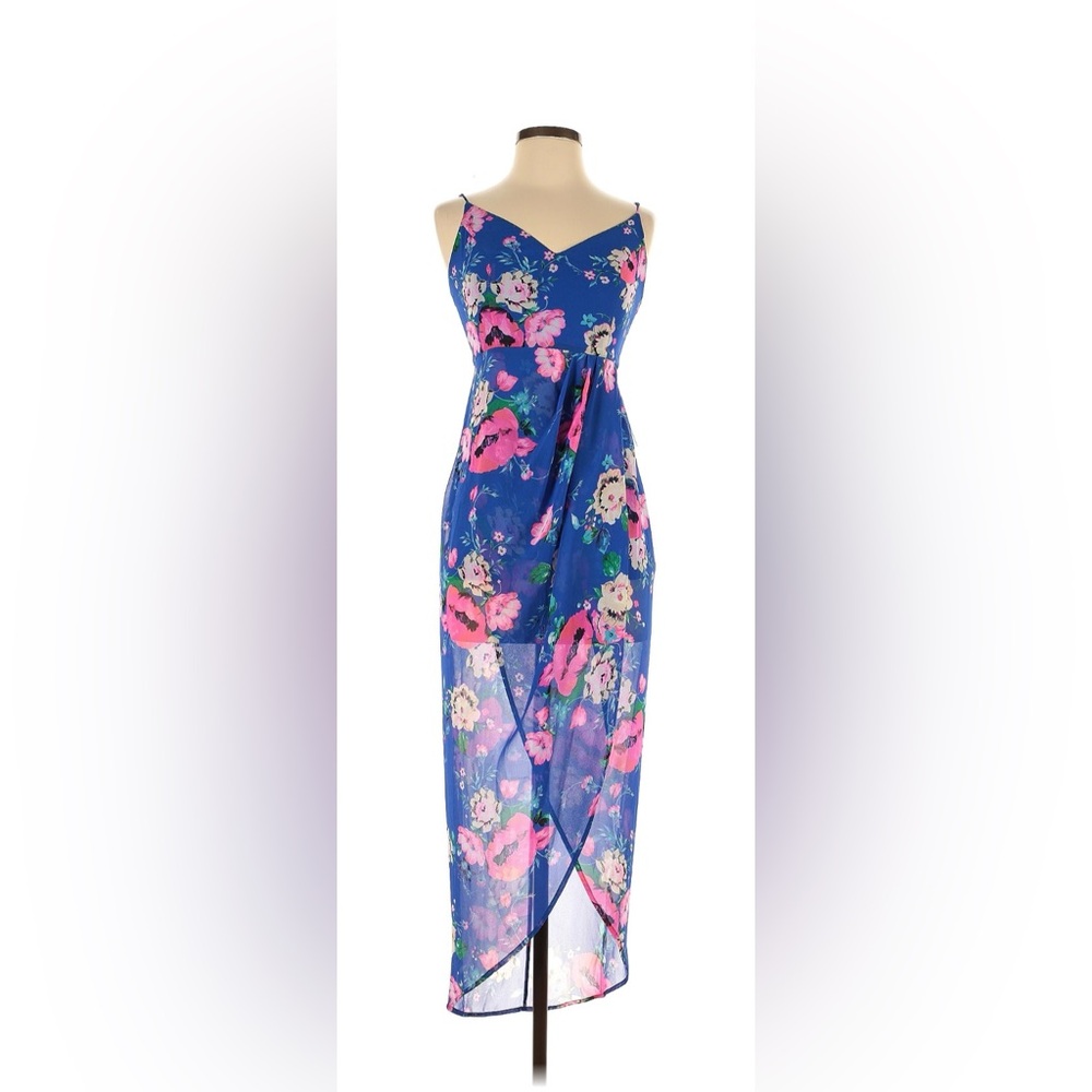 Express XS blue and floral dress